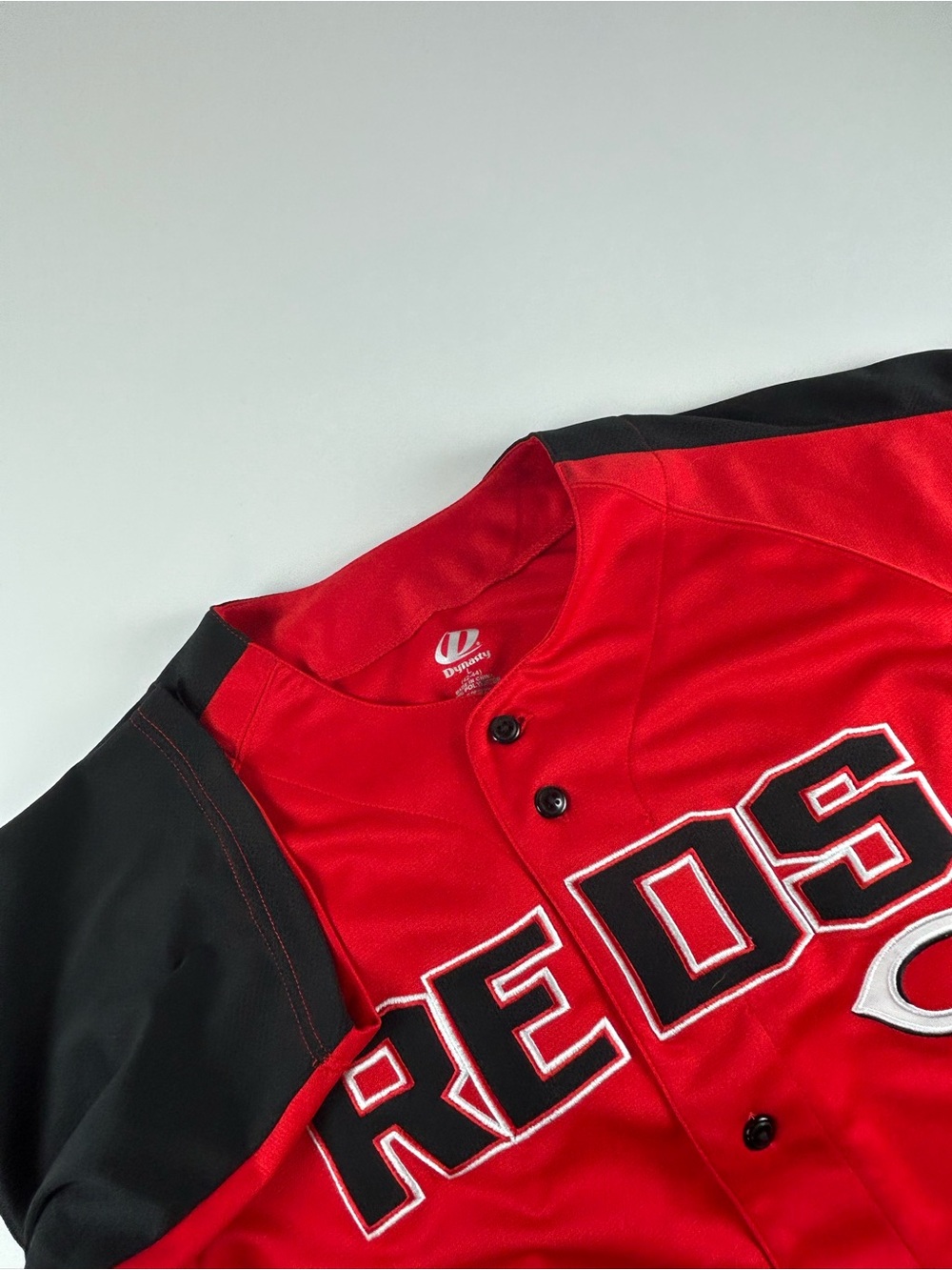 Cincinnati Reds Men’s SZ L Red Short Sleeve MLB Y2K Blank Baseball Jersey Sporty